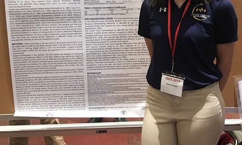 Exercise science students present at international conference