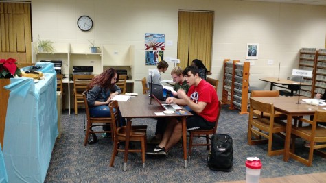 Experiential Education for Lakeland University's Writing Program. Students working on project.